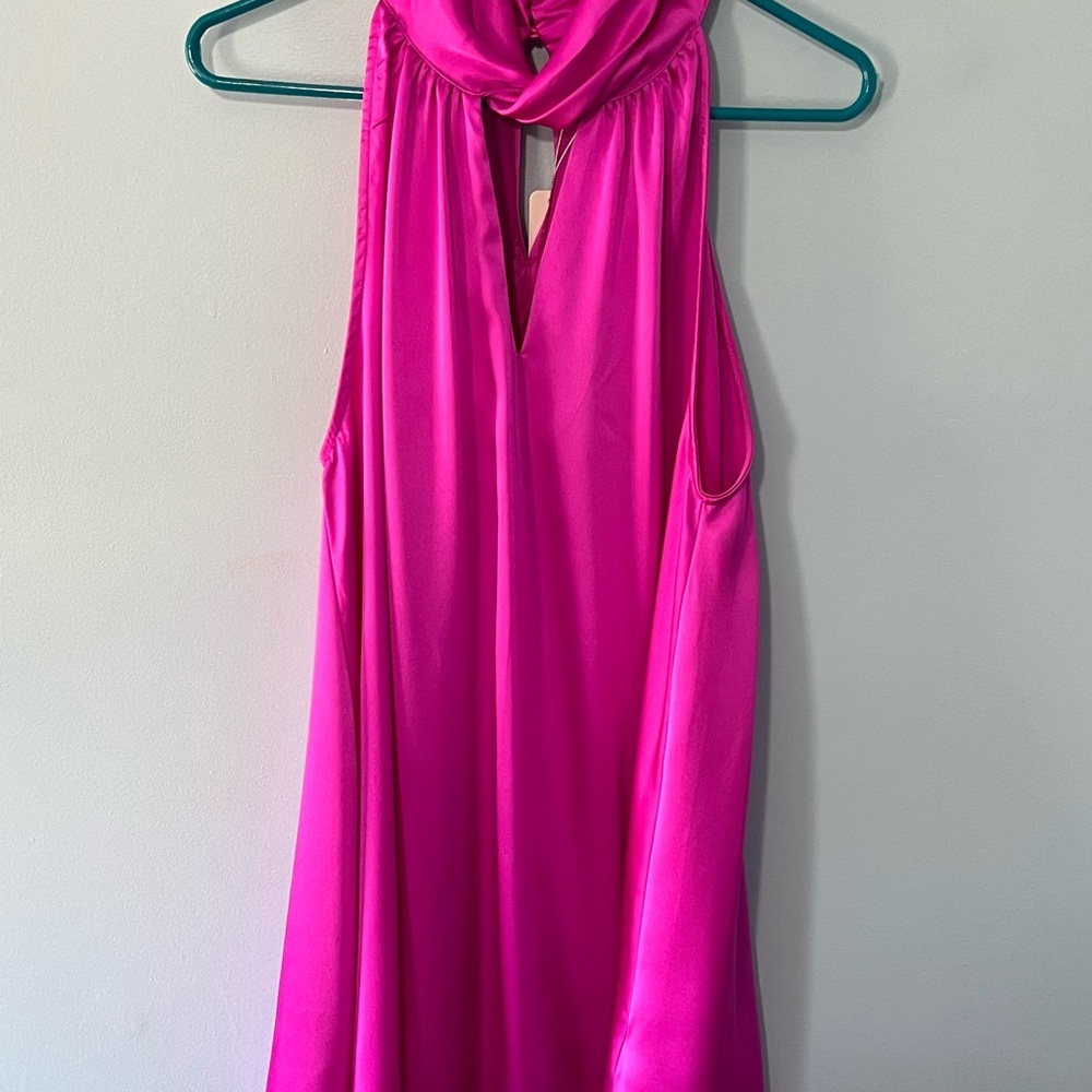 Chic Glam Pink Mini Dress